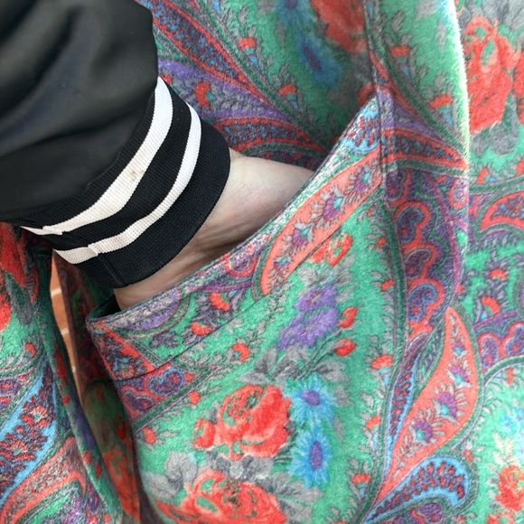 Vintage Ungaro Parallele Paisley Floral Dinner Jacket + Frilly Top 3-Piece Set - Picture 6 of 13